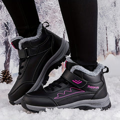 Non slip Thickened Medium Tube Snow Boots Versatile Wear Resistant Warm Shoes