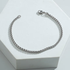 Men's Twist Chain Stainless Steel Bracelet