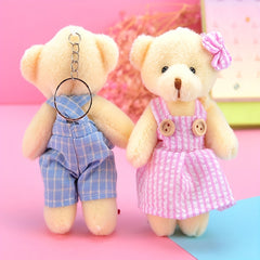 Teddy Bear Charm Plush Toy Keychain Backpack Bag Pendant Accessory Keychain