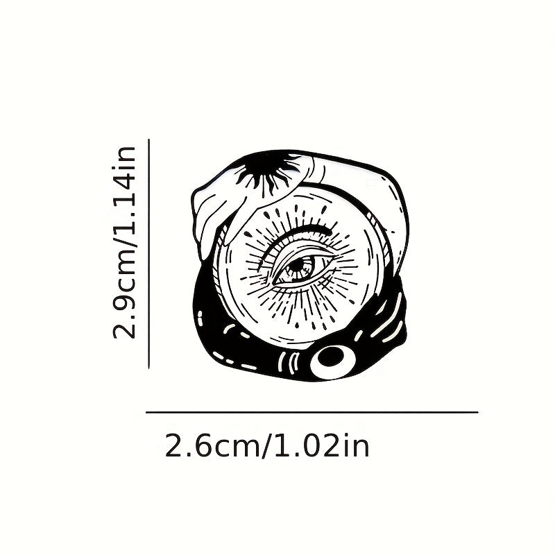 Sun Moon Wisdom Eye Brooch