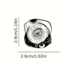 Sun Moon Wisdom Eye Brooch