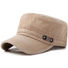 Men's Cotton Blend Flat Top Baseball Cap