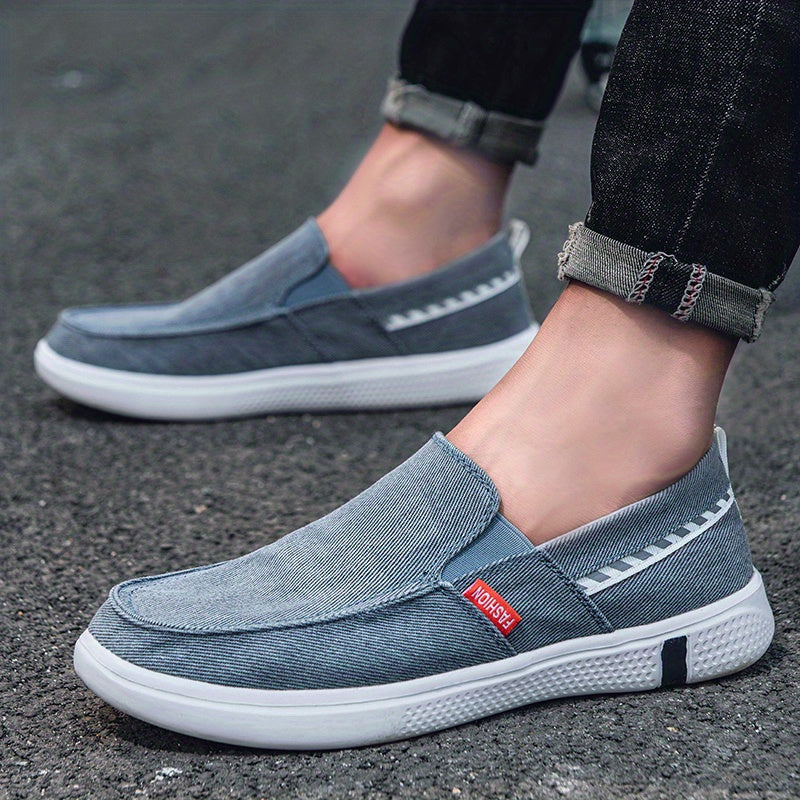 Men's Slip On Loafer Shoes Lightweight Canvas Shoes