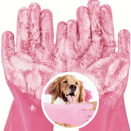 Pet Hair Removal Glove for Dog & Cat Grooming