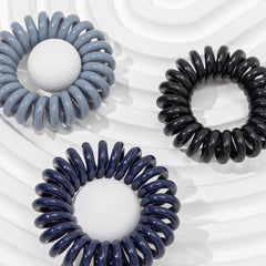 18 Pcs Spiral Hair Ties Coil Hair Ties Phone Cord Hair Ties Ponytail Hair Coils