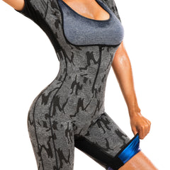 Women's Sauna Suit Sweat Shirt Slimming Vest with Mesh for Weight Loss