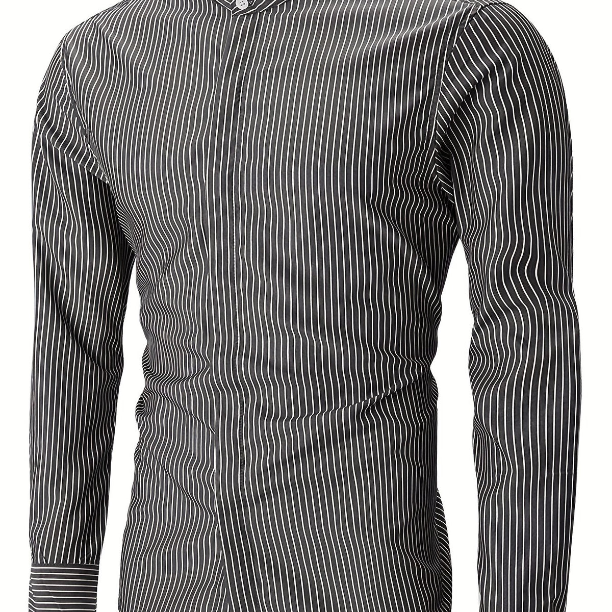 Men's Stripe Long sleeve Shirt - Spring & Summer