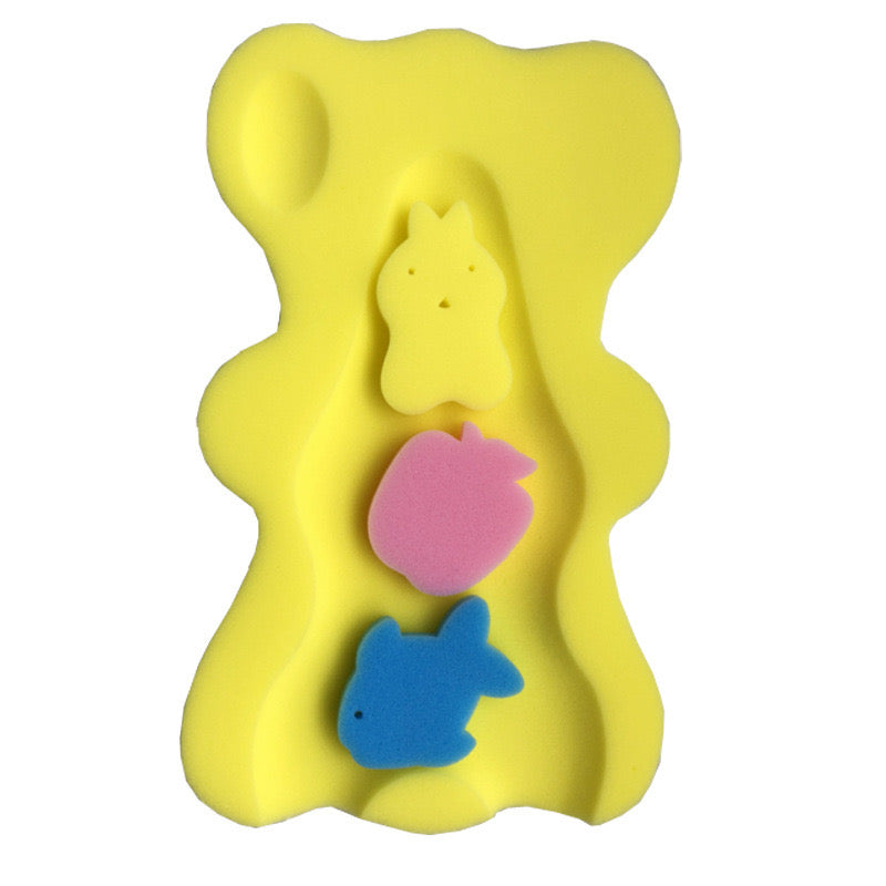 Newborn Bath Basin Set with Rack and Sponge Mat