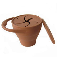 Kids Silicone Snack Cup Portable Leak-proof Anti-fall Cup