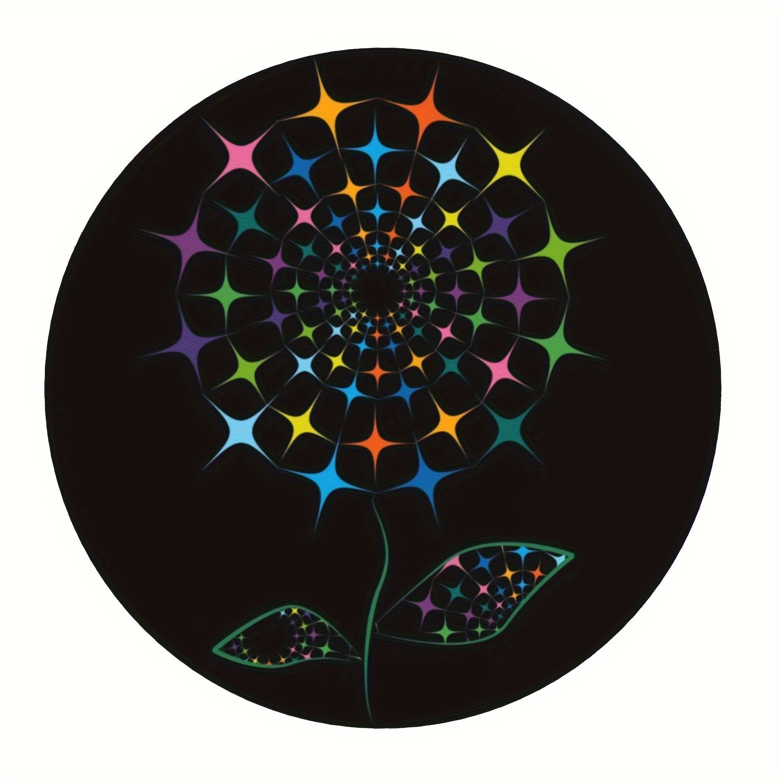 Colorful Patterned 20x20cm Gaming Mouse Pad - Non-Slip Rubber Base