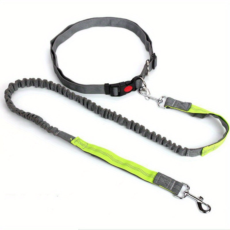 Hands-Free Dog Leash Adjustable Waist Belt for Running