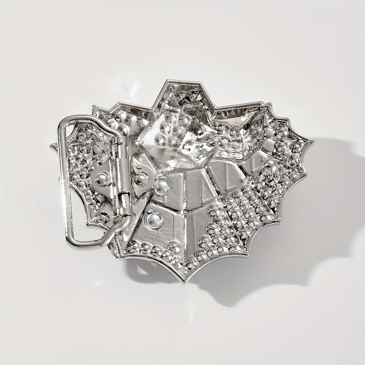 Vintage Silvery Spider Belt Buckle for DIY