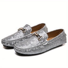 Women's Geometric Loafers Soft Sole Slip On Casual Flat Shoes