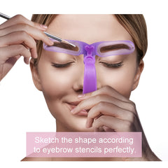 8 in 1 Eyebrow Shaping Template Set for Perfectly Defined Eyebrows