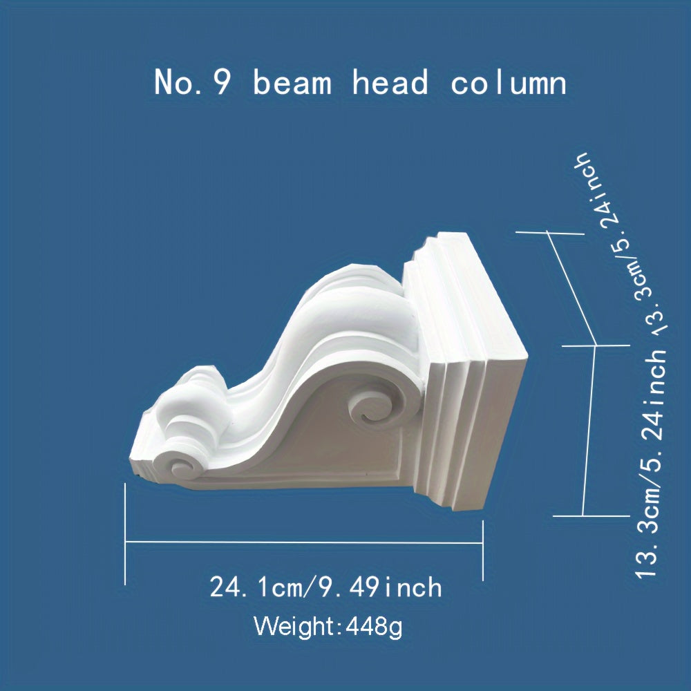 French PU Line Beam Support Gypsum Arched Door Curved Pass Door Opening