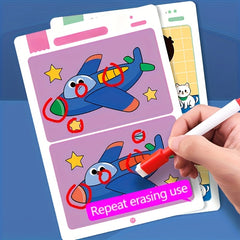 Spot The Difference Game Flashcards for Kids with Wipeable Board