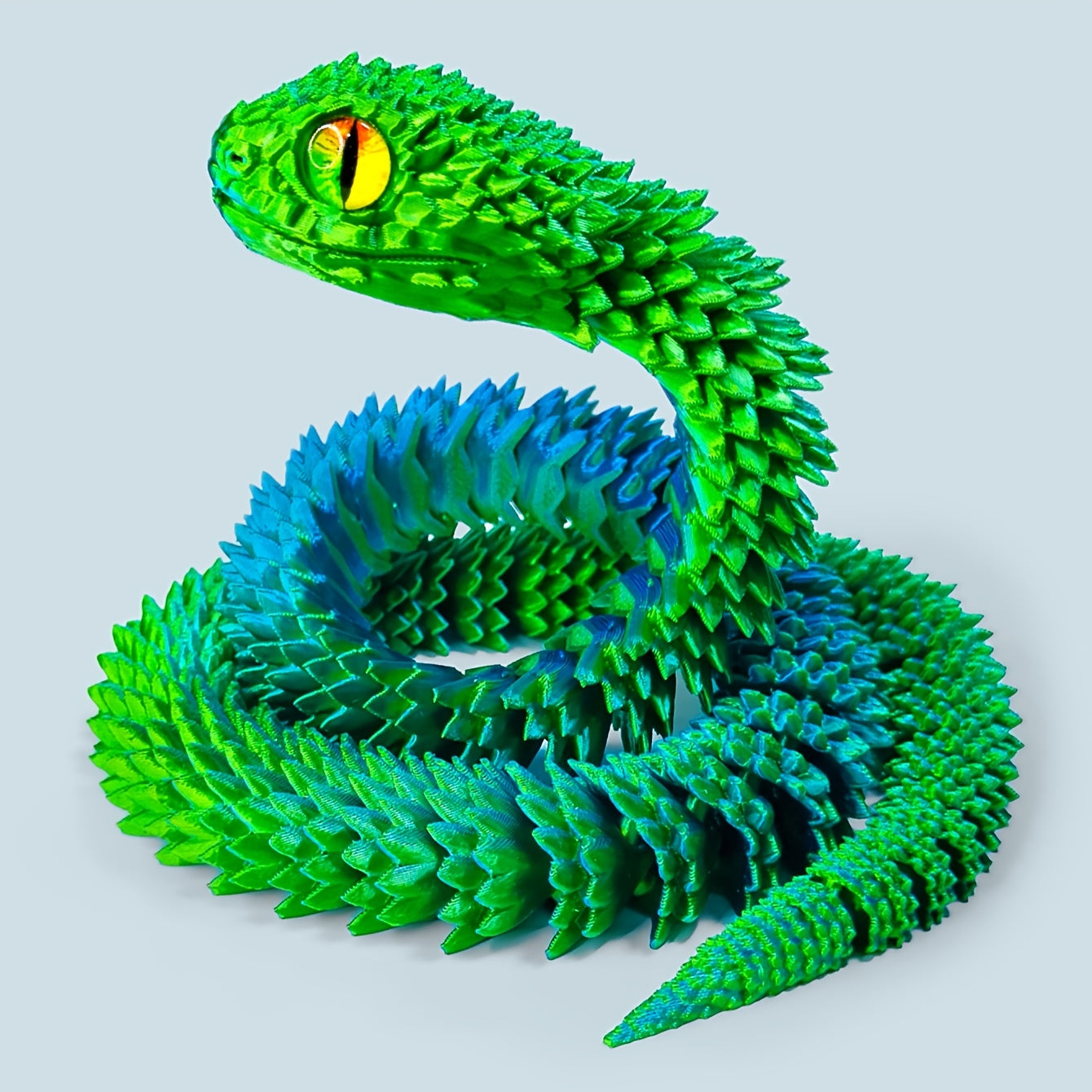 3D Printed Snake Statue Home Car Decoration Unique For Halloween