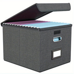 Filing Storage Boxes w/ Plastic Slide for Letter Legal File Folder