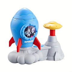 Outdoor Rocket Launcher Flying Spinner Disc Chasing Game for Kids