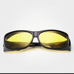 Night Vision Driving Glasses Set Mirror Rain Snow Fog Brightening Goggles