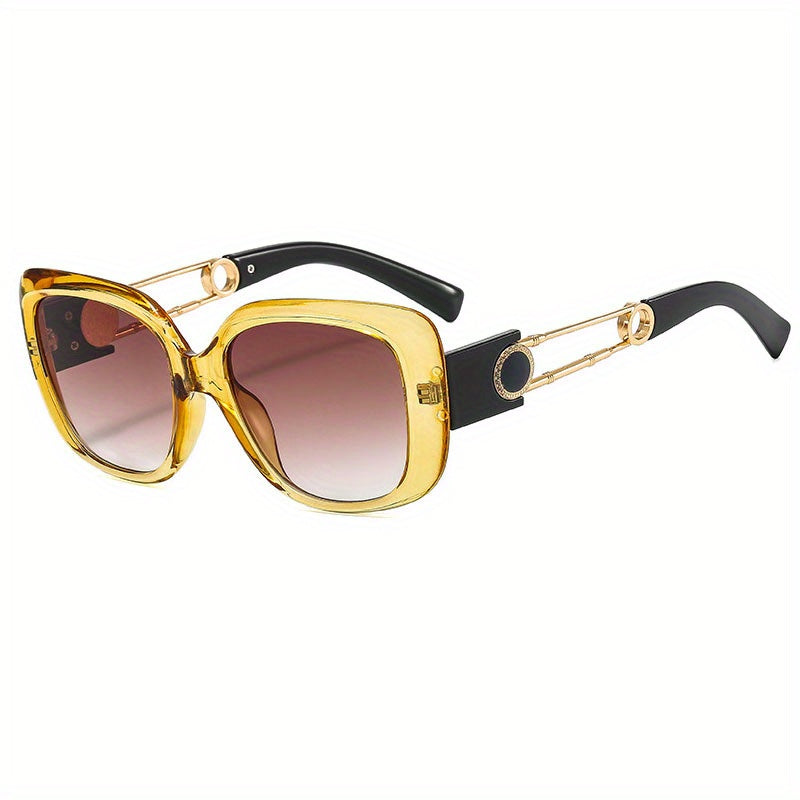 Square Gradient Lens Sunglasses Y2K Jelly Frame Glasses UV400