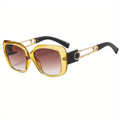 Square Gradient Lens Sunglasses Y2K Jelly Frame Glasses UV400