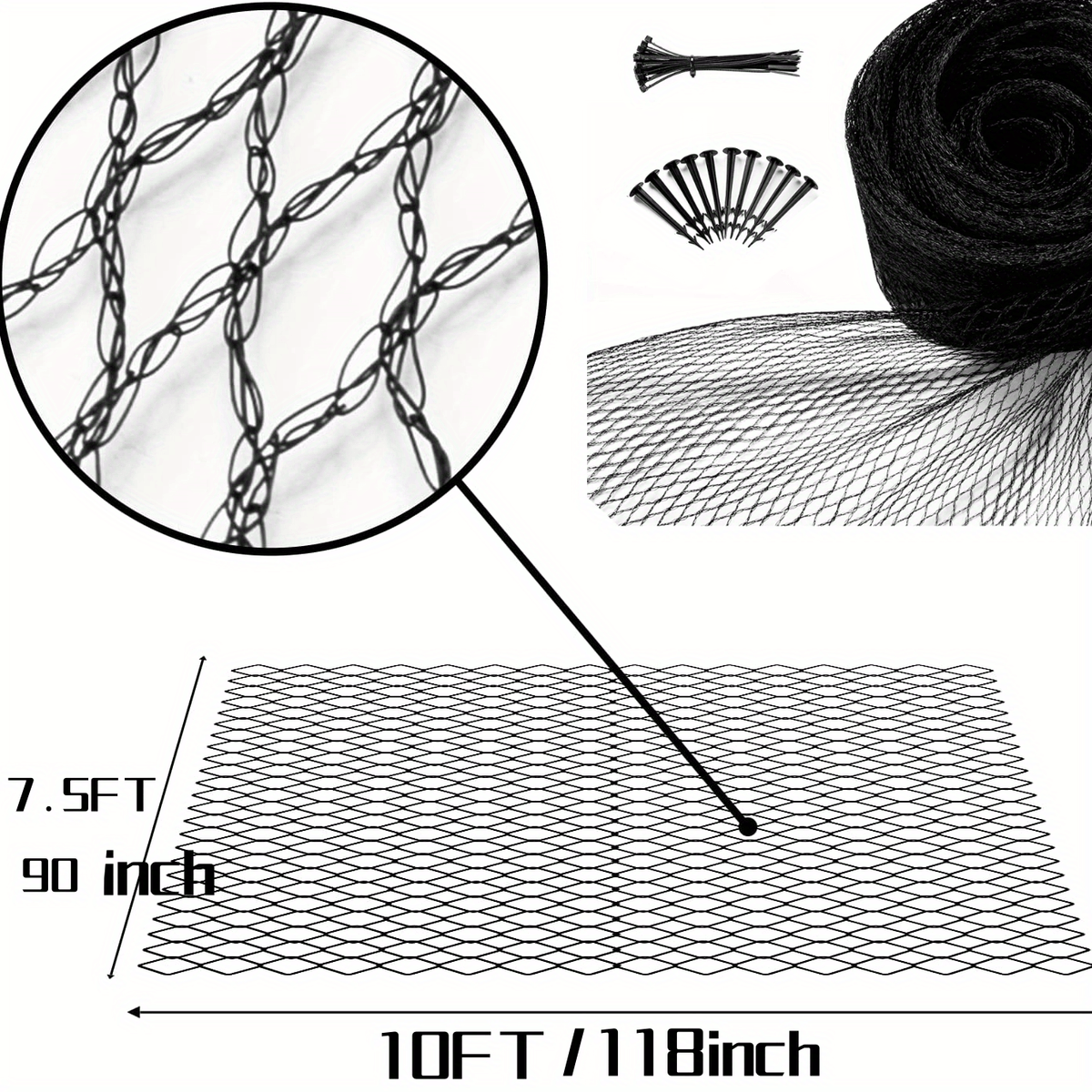 Pond Netting Pool Net Anti Bird Net Garden Net Mesh Net Cover For Leaves