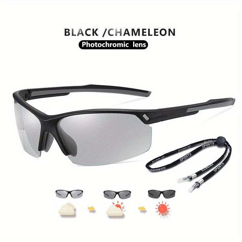 CoolPandas Men's Tr90 Ultralight Sports Polarized Sunglasses
