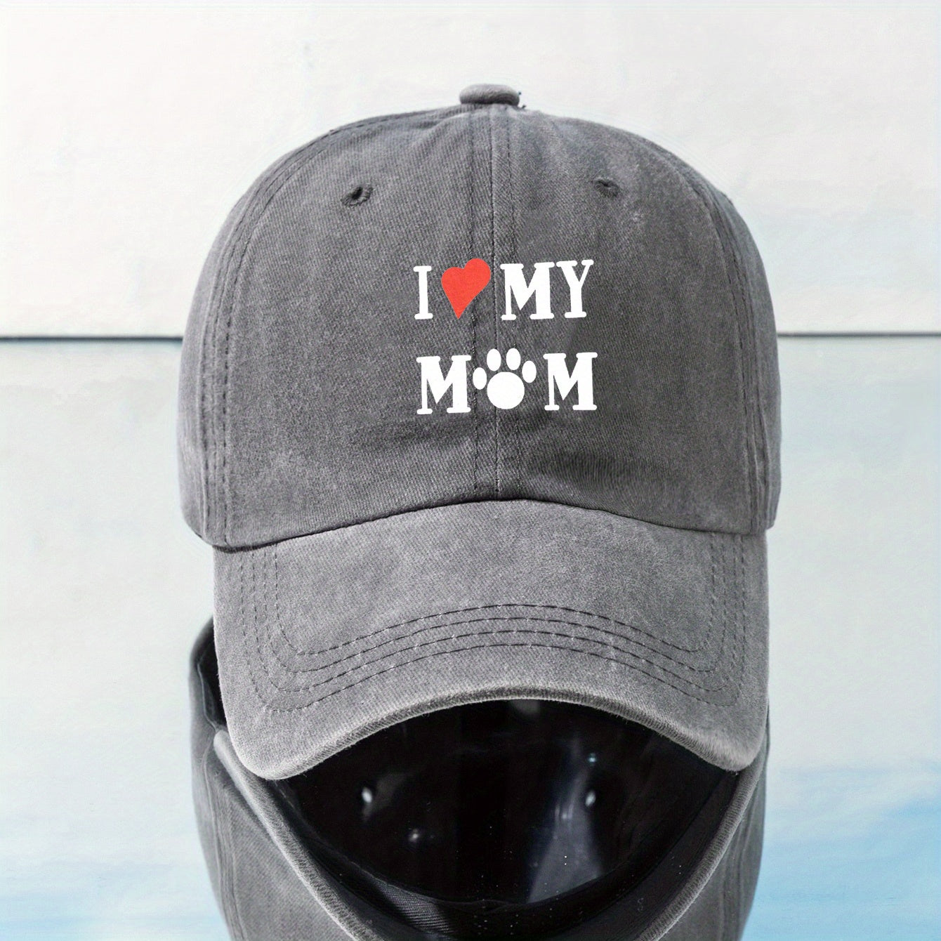 Mom Washed Baseball Cap Outdoor Sunshade Peaked Cap