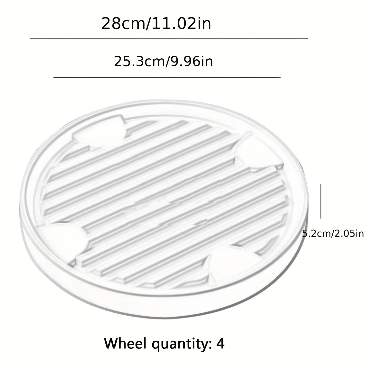 Plant Caddy Hidden Wheels Movable Plant Stand Pot Saucer