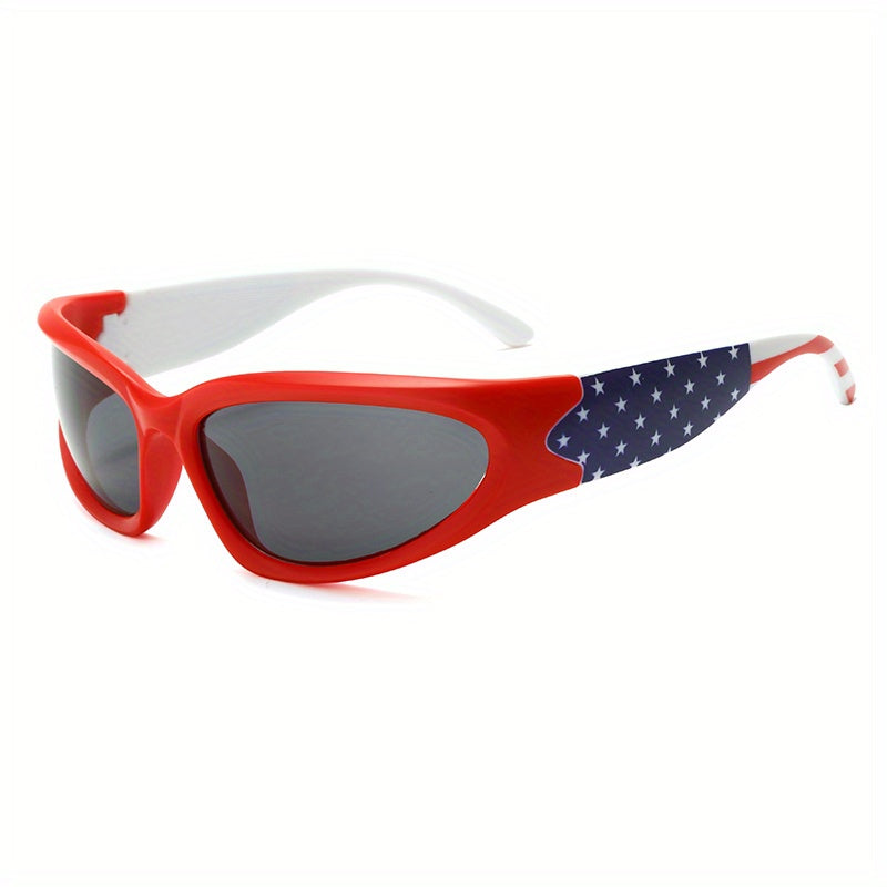 American Flag Sunglasses UV Protection Glasses for Men Women