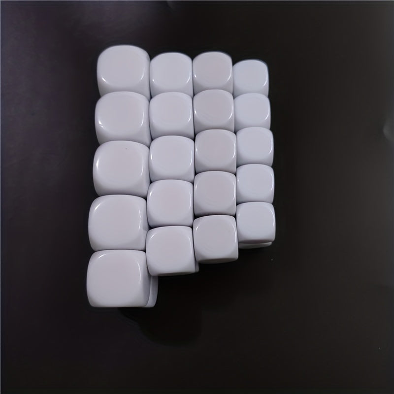 10pcs Smooth Dice For Teaching Table Gaming Blank Role Playing Toys DIY Dice