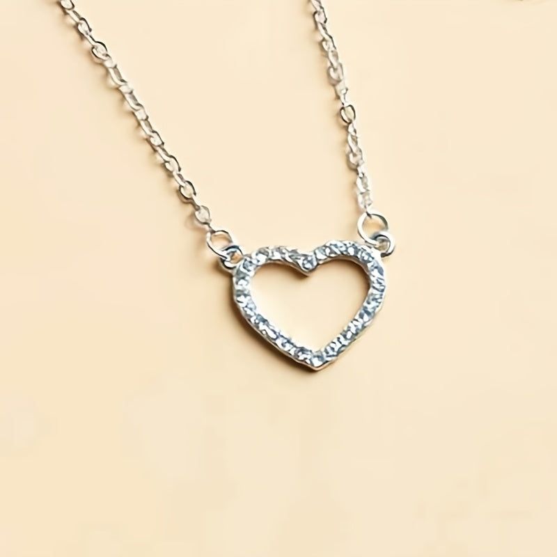 Heart Pendant Necklace Chain Wedding Anniversary Gift