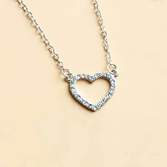 Heart Pendant Necklace Chain Wedding Anniversary Gift