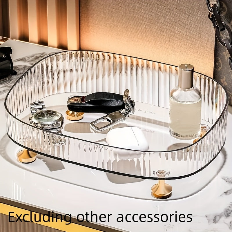 Makeup Storage Box Skincare Tray Organizer for Dresser Bathroom Bedroom