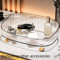 Makeup Storage Box Skincare Tray Organizer for Dresser Bathroom Bedroom