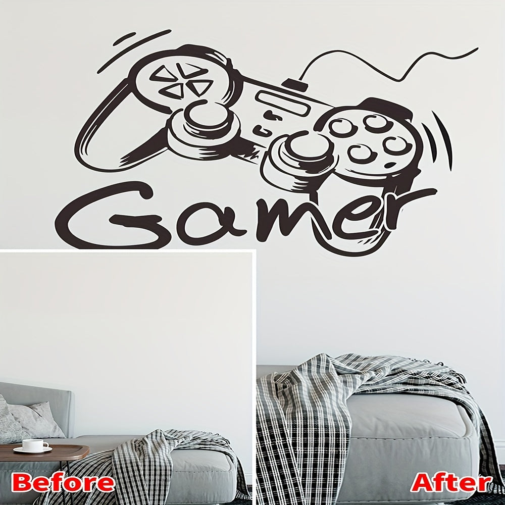 Gamepad Wall Sticker Easy Room Decor for Bedroom and Living Room
