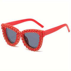 Cat Eye Rhinestones Sunglasses Vintage UV400 Sun Glasses