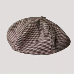 Vintage Plaid Beret Casual Cotton Painter Hat
