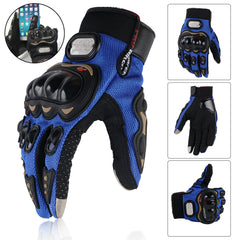 Riding Tribe Motorcycle Gloves Full Finger Touch Screen Hard Knuckle Safety