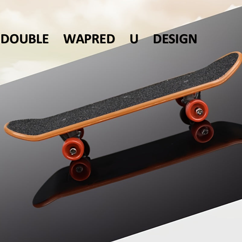 7pcs Finger Skateboard Puzzle Alloy Mini Skateboard Desktop Toy Gift