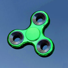 Electroplated Three Leaf Bracket Fingertip Spinner