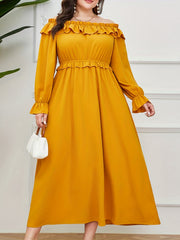  Women's Off Shoulder Maxi Dress
