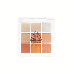 9 Colors Eyeshadow Palette Warm Neutral Multicolor