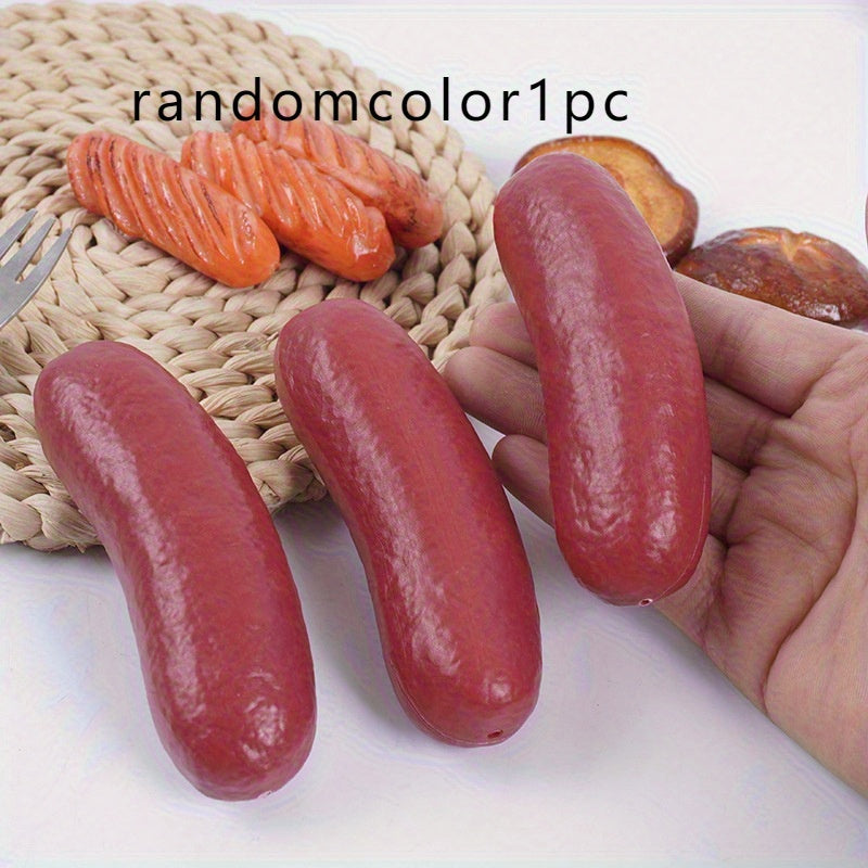 2pcs Realistic Large Red Sausages for Home Decor and Window Displays