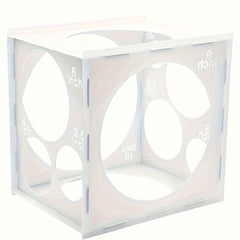 10 Inch Collapsible Plastic Balloon Sizer Box Cube - Balloon Size M