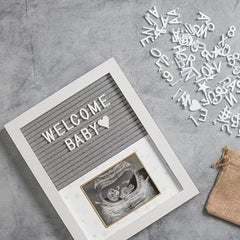 Baby B Ultrasound Wooden Photo Frame