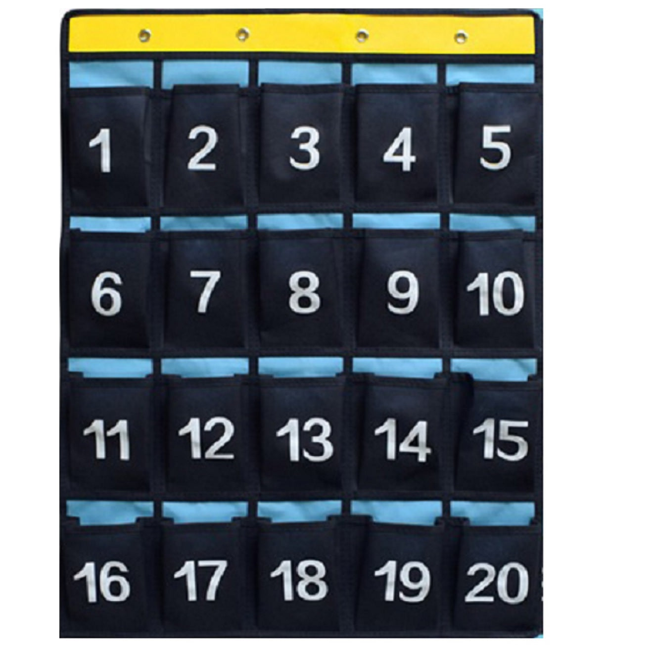 Classroom Numbered Cell Phone Holder & Calculator Pocket Chart