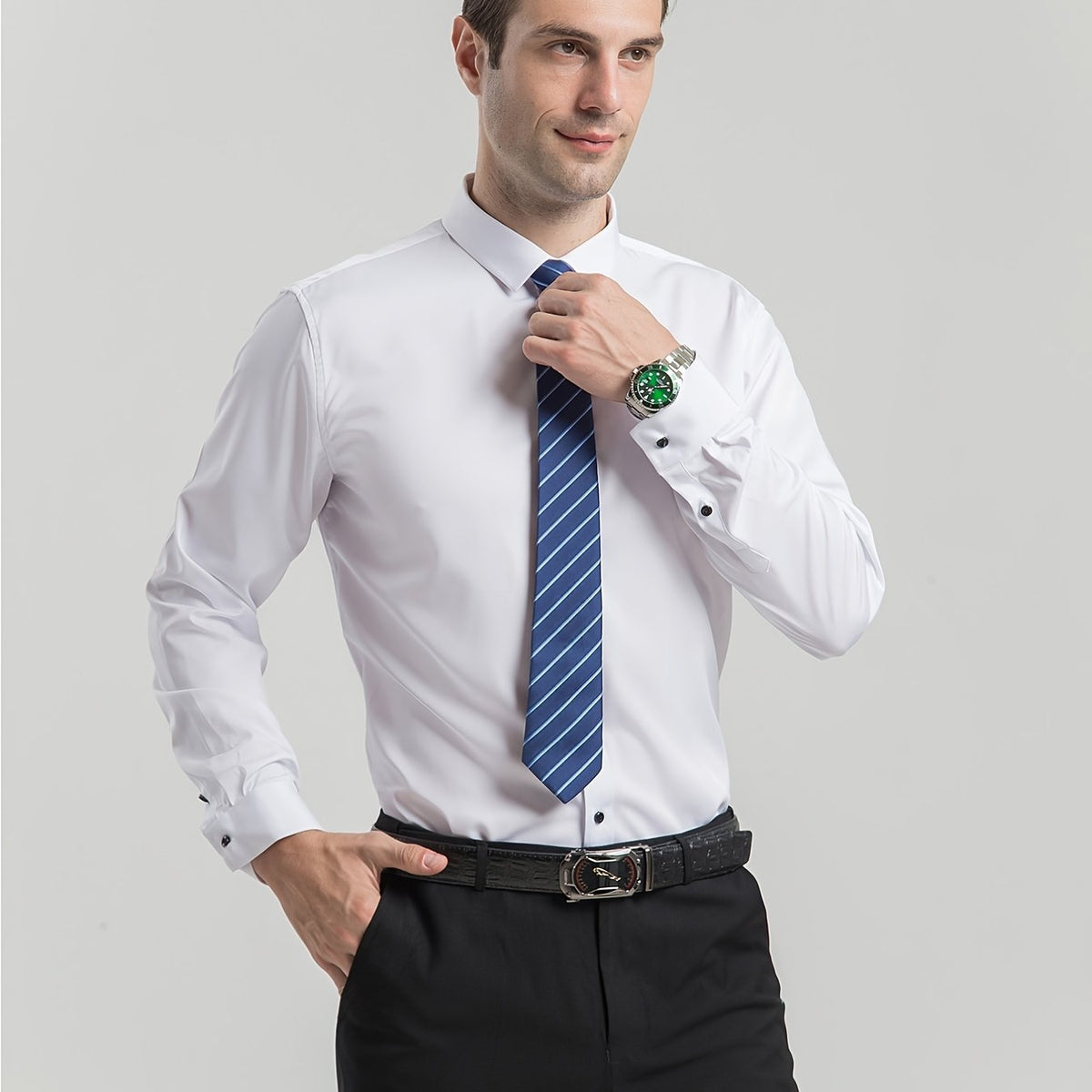 Men's Stretch Slim Fit Button Down Shirt