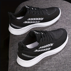 Women's Lightweight Lace-up Athletic Sneakers Running Shoes